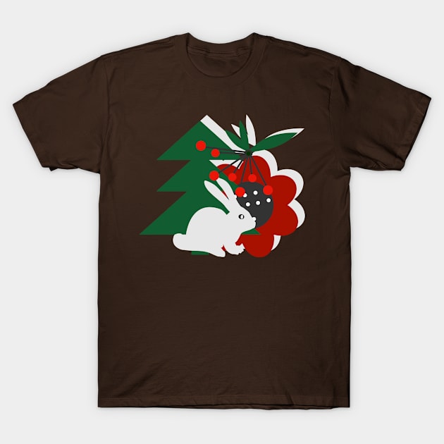 Christmas bunny T-Shirt by CocoDes